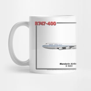 Boeing B747-400 - Mandarin Airlines (Art Print) Mug